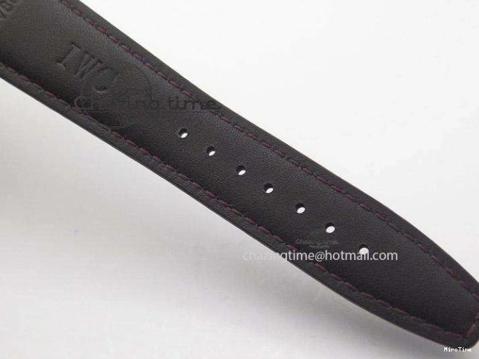 MIROTIME 0422 Compact Portuguese IW545409 RG ZF 1:1 Best Edition White Dial On Brown Leather Strap A 7336